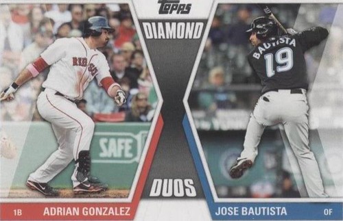2011 Topps Update Series - Adrian Gonzalez Jose Bautista #DD-18