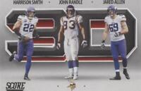 2021 Score Harrison Smith Jared Allen John Randle #3D13