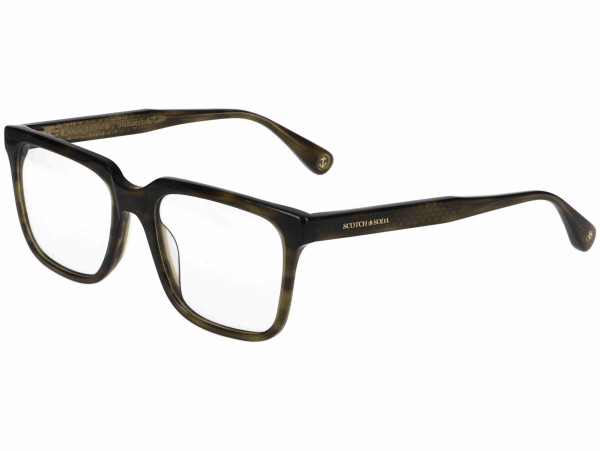 Scotch  Soda 504041 564 Herren Brille Kunststoff Oval olivegrün