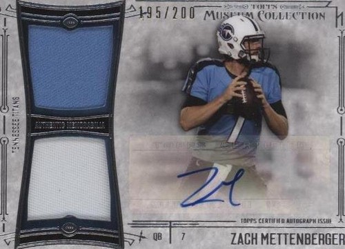 2014 Topps Museum Collection Zach Mettenberger #SSDRA-ZM