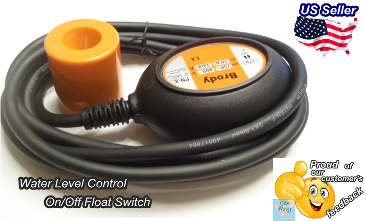 Automatic Float Switch Water Level Sensor on/off control with 10'