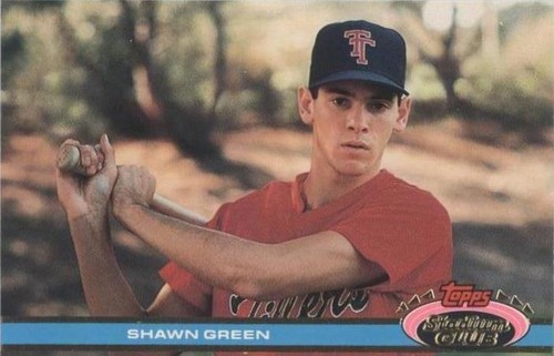 1992 Stadium Club Dome Shawn Green Rookie Baseball Card #67