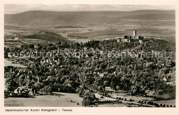 73571615 K?Nigstein Taunus Fliegeraufnahme Mit Festung