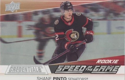 2021-22 Upper Deck Credentials - Shane Pinto #SGR19