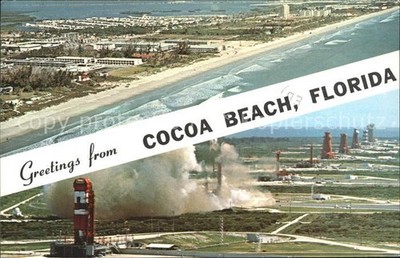 Cocoa Beach Fliegeraufnahme Strand und Tuerme