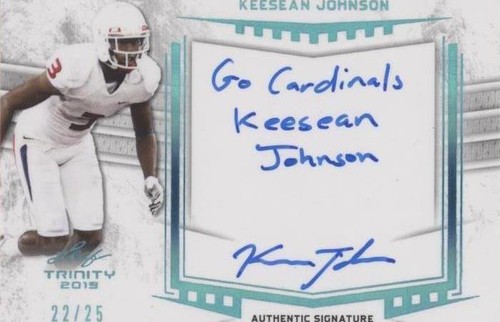 2019 Leaf Trinity Keesean Johnson #A-KSJ