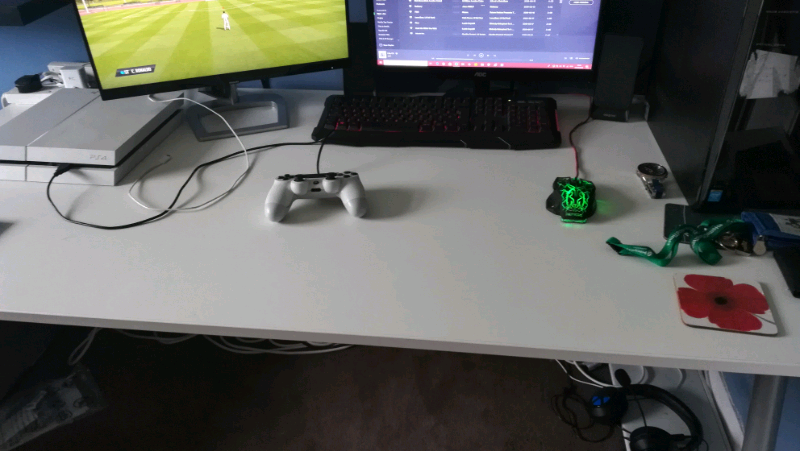 Ikea White Gaming Desk Sold Pending Wednesday Pick Up In