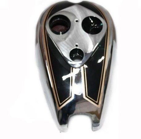 Ariel Square Four Red Hunter Petrol Fuel Tank Black Painted Chrome Plated  