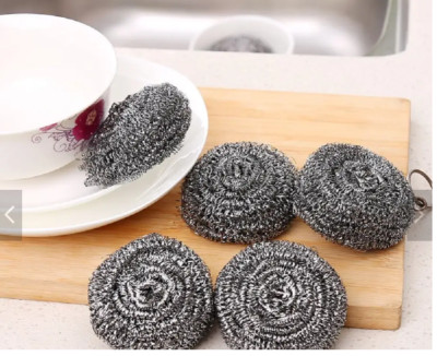 Stainless Steel Standard Weight Scouring Pad 6pck