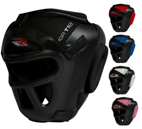 Top Ten Avantgarde Head Guard Black Helmet Kick Boxing