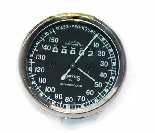 Replica Smiths Speedometer Speedo 0-150 Mph 10 Units For Norton BSA Triumph 