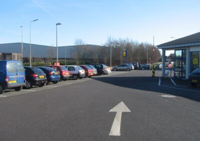 Photo 6x4 Lidl car park Basingstoke  c2008