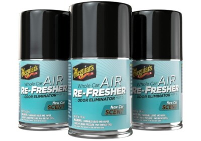 Meguiars G16402PK3 New Car Scent Air Re-Fresher Odor Eliminator Pack of 3