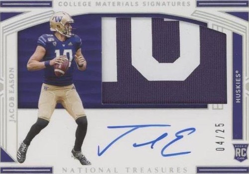 2020 Panini National Treasures Collegiate Jacob Eason #115