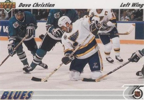 1991-92 Upper Deck - Dave Christian #541