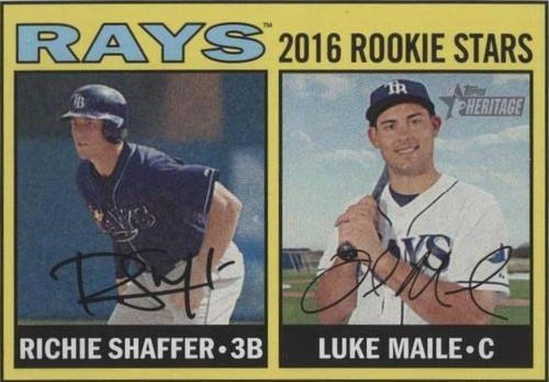 2016 Topps Heritage - Luke Maile Richie Shaffer #176