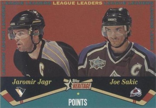 2001-02 Topps Heritage - Jaromir Jagr Joe Sakic #123