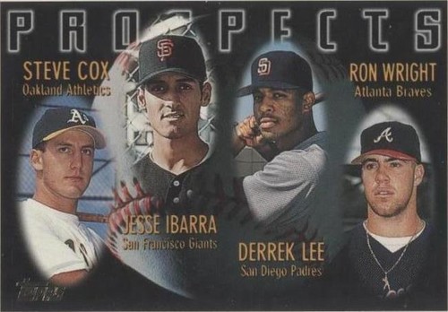 1996 Topps - Derrek Lee Jesse Ibarra Ron Wright #424