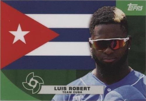 LUIS ROBERT TOPPS WBC WORLD BASEBALL CLASSIC HOLO FOIL BASE CUBA