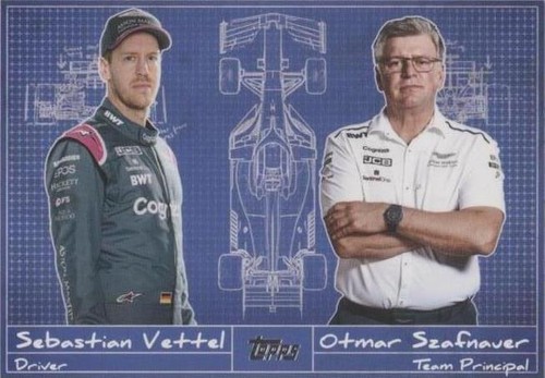 2021 Topps Formula 1 - Otmar Szafnauer Sebastian Vettel #D-8