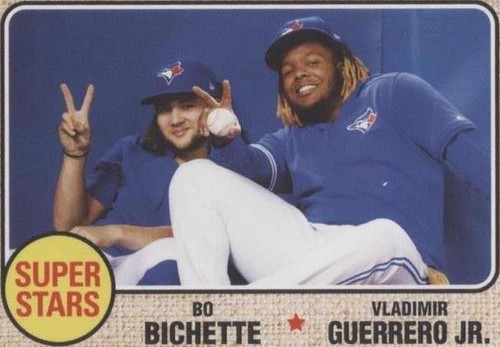 2021 Topps Throwback Thursday #TBT - Bo Bichette Vladimir Guerrero Jr. #68