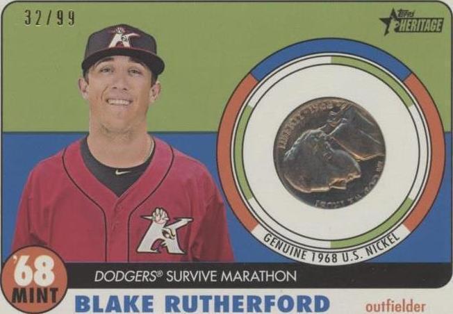 2017 Topps Heritage Minor League Edition - Blake Rutherford #68M-BR