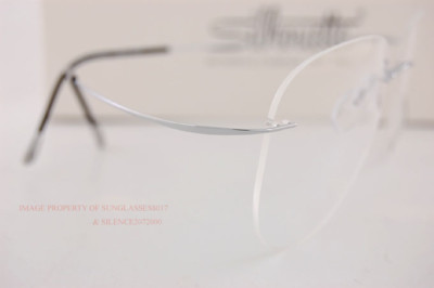 New Silhouette Eyeglass Frames TMA Must Collection 5515 CM 7010 Silver Titan  55