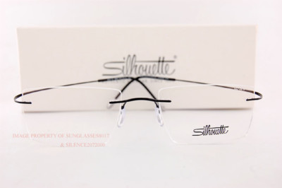 New Silhouette Eyeglass Frames TMA Must Collection 5515 CL 9040  Black Titan 52