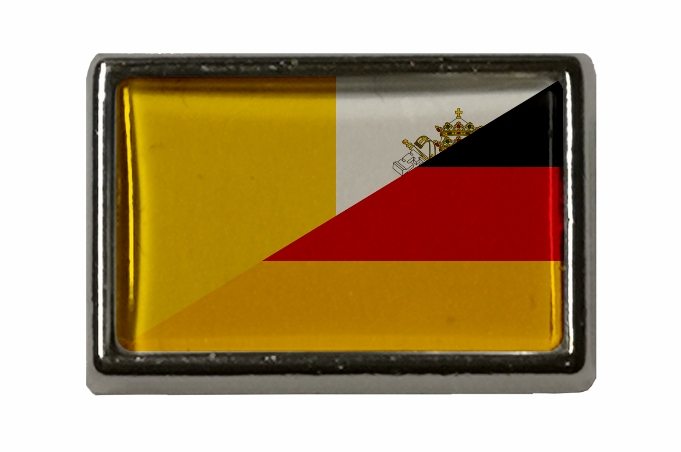 Flaggen-Pin Vatikan Vergoldet - Anstecker Aus Hartemaille, Ca. 2 X 2 Cm, Für Sammler & Fans