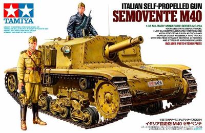 Tamiya 35294 1/35 Model Kit Italian Self-propelled Gun Semovente da 75/18 M40