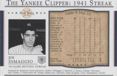 2003 Upper Deck Play Ball - Joe DiMaggio #S-9