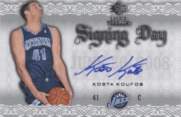 2008-09 SP Rookie Threads - Kosta Koufos #SD-KK