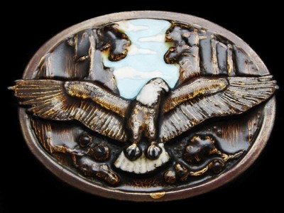 MI07109 COOL VINTAGE 1981 **THE FLYING EAGLE** BELT BUCKLE