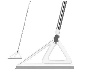 Magic Rubber Broom for Floor Cleaning - 53 Inches, Multifunctional Squeegee Broo