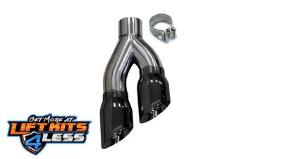 Corsa Universal Stainless Steel Exhaust Single Side Exit w/ 4in Black PVD Pro-Se
