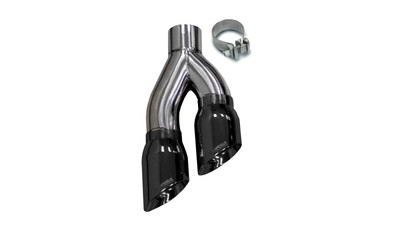 Corsa Black Pro-Series Tip For Stainless Exhaust Single Side Exit w/4''PVD