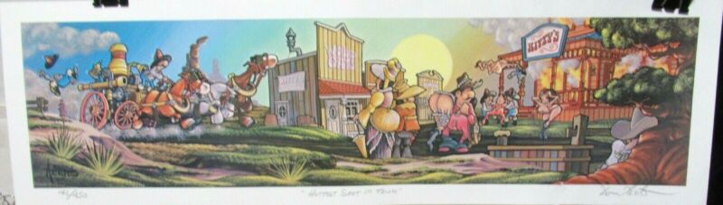 Don Aceto "hottest Spot In Town" Limited Edition Color Lithograph With C.o.a.