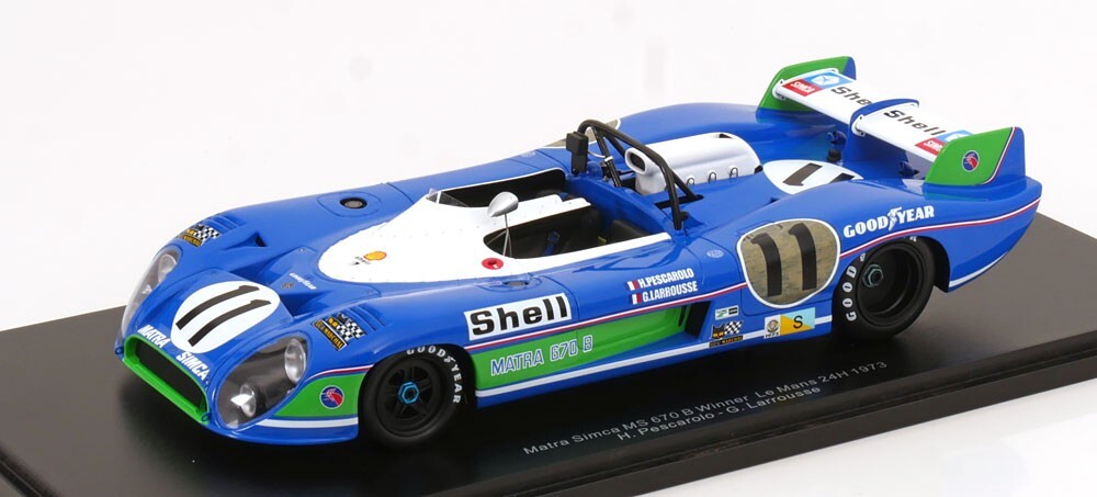 Spark Matra Simca MS670 B Winner 24h Le Mans 1973 #11 with