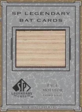 2001 SP Legendary Cuts - Paul Molitor #B-PM