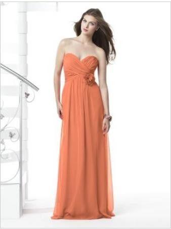 Tangerine Bridesmaid Dresses 8