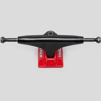 TENSOR SKATEBOARD TRUCKS 5.25 MAG LIGHT BLACK RED