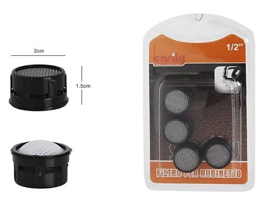 Filtro Rubinetto 4Pz Rompigetto Areatore Sanitari Lavandino Bagno Cucina 1/2 dfh