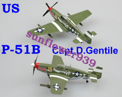 Easy Model 1/72 US P-51B Mustang Fighter Capt.D.Gentile,336th FS,4th FG #36359