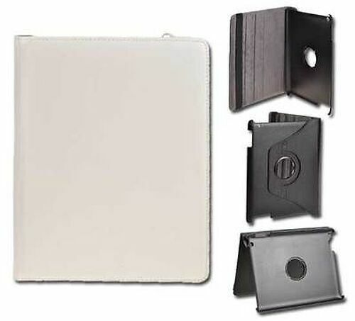 BORSA CUSTODIA BOOK CASE ROTATED per SAMSUNG GALAXY TAB 2 7.0 P3100 BIANCA