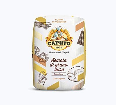 Antimo Caputo Semolina Wheat Flour 2.2 LB Pack of 6 Bulk - Italian Durum Semo...