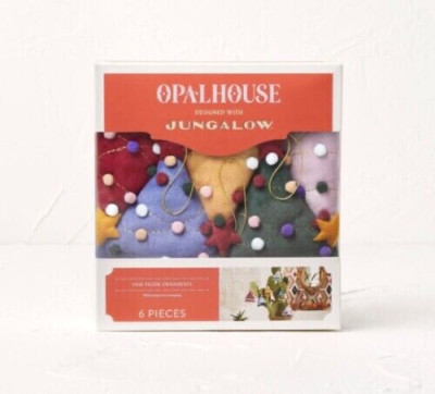 Set of 6 Opalhouse Jungalow  Fabric Xmas Tree Vase Filler Ornaments Home Decor
