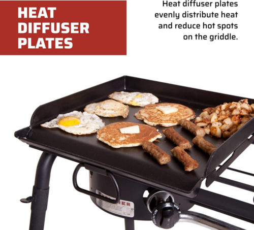 Camp Chef Professional Fry Griddle, Single Burner 14" Cooking Accessory,...