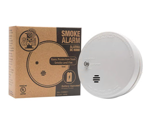 Kidde Code One Smoke Detector, Battery Powered With Ionizati