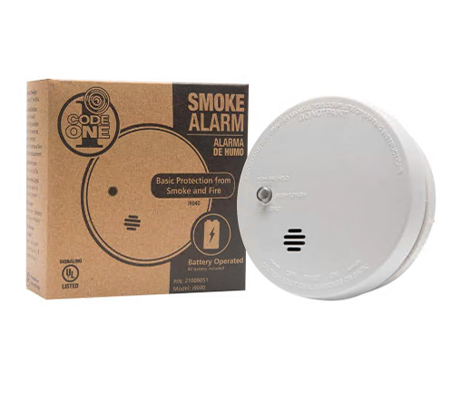 Kidde Code One Smoke Detector, Battery Powered With Ionization Sensor