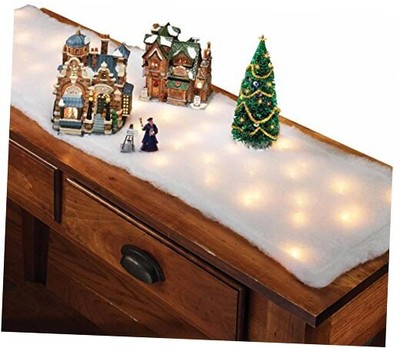 Lighted Snow Table Runner 